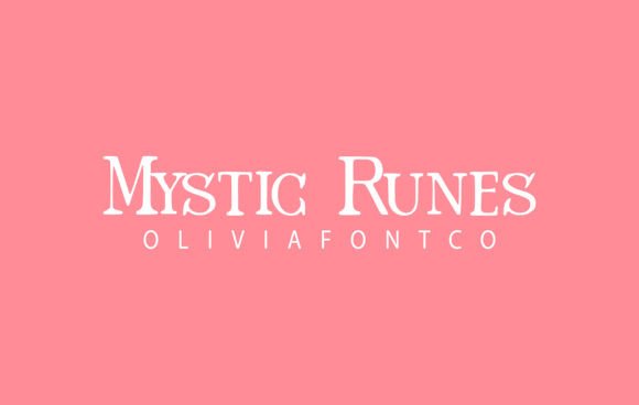 Mystic Runes Font preview 2
