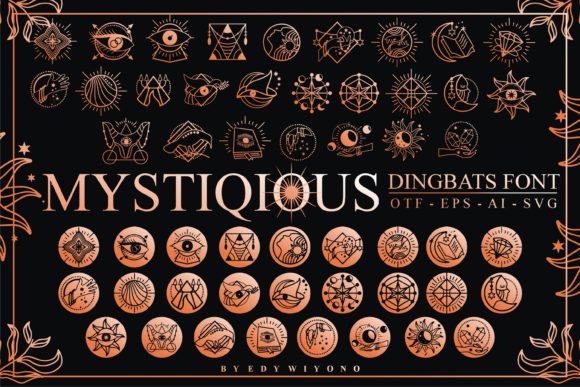 Mystiqious Dingbats Font preview 2