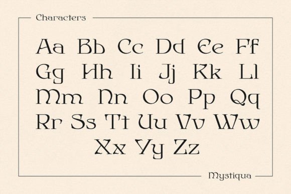 Mystiqua Font preview 2