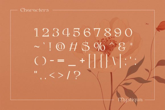 Mystiqua Font preview 3