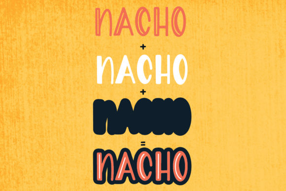 Nacho Type Font preview 3