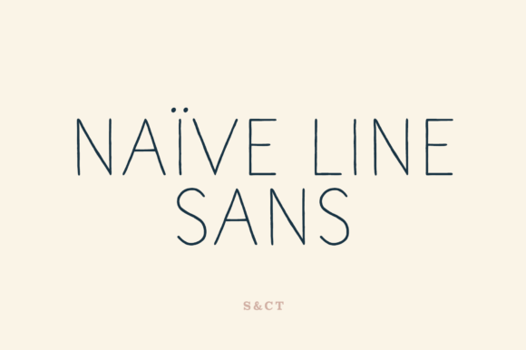 Naive Line Sans Font