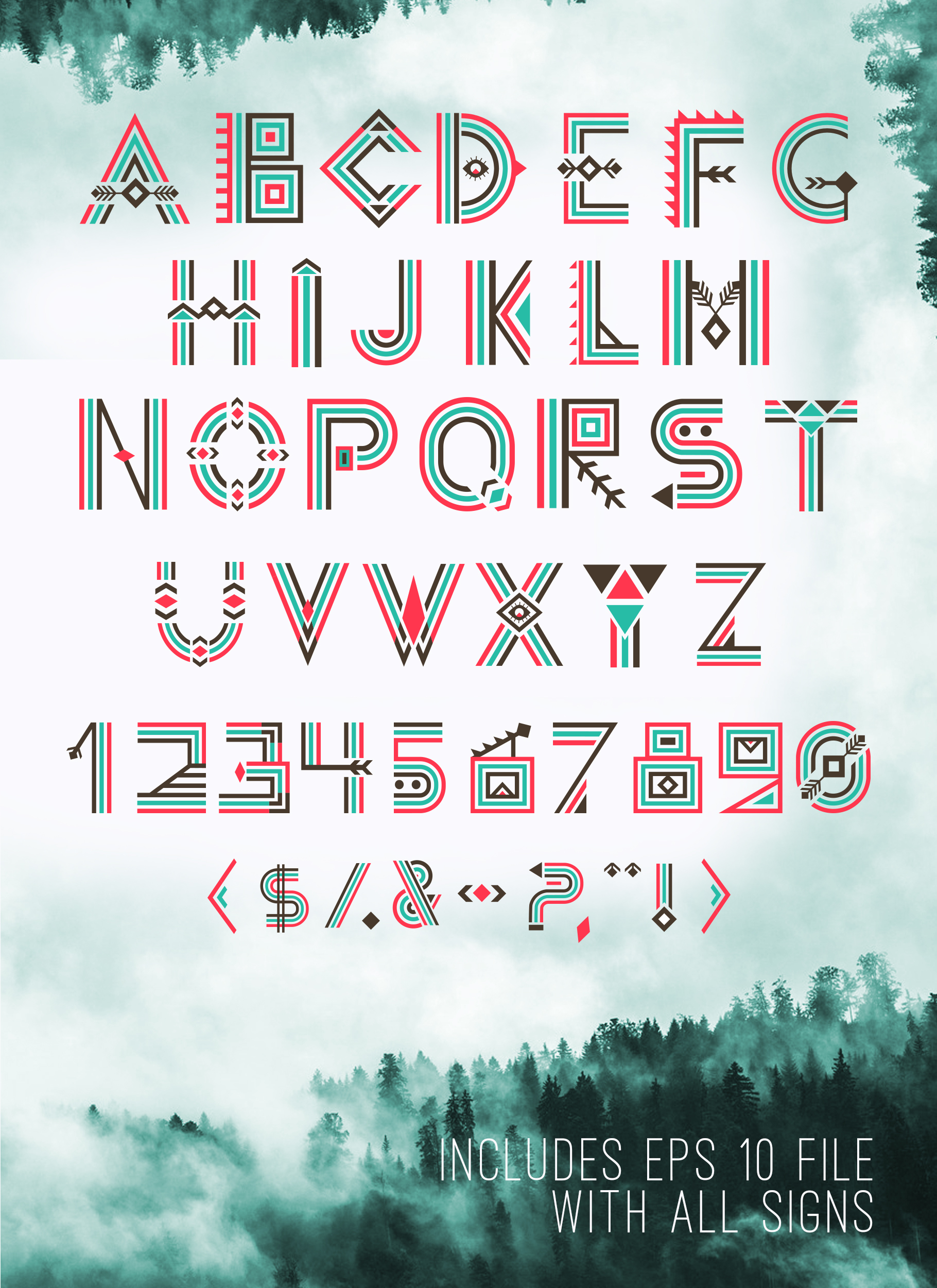 Aleut Font preview 3