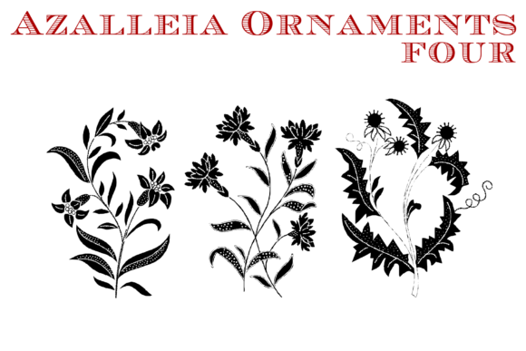 Azalleia Ornaments Font preview 2
