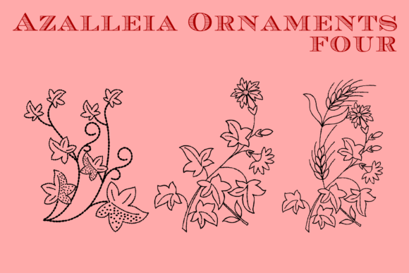 Azalleia Ornaments Font preview 3
