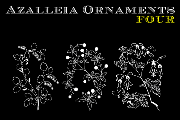 Azalleia Ornaments Font preview 4
