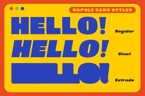 Napole Font preview 2