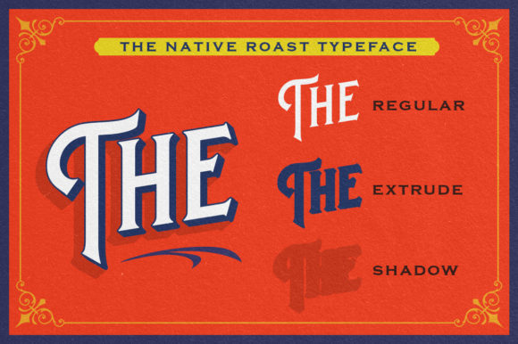 Native Roast Font preview 2