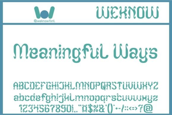 Naturally Changes Font preview 2