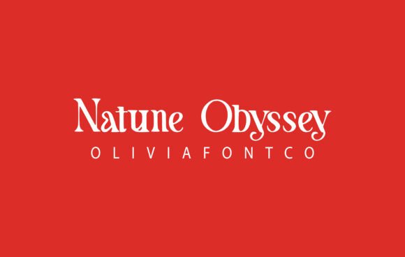 Nature Odyssey Font preview 2