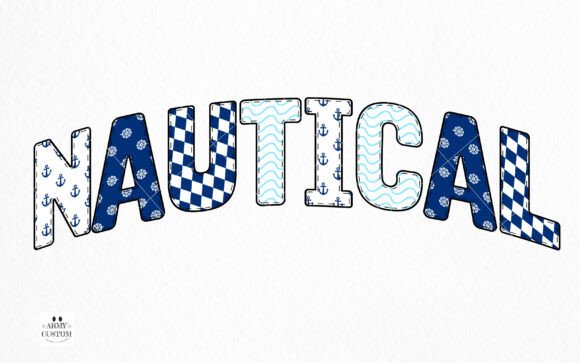Nautical, Navy Bundle Font preview 2