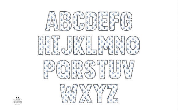 Nautical, Navy Bundle Font preview 3