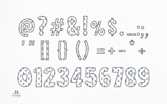Nautical, Navy Bundle Font preview 4