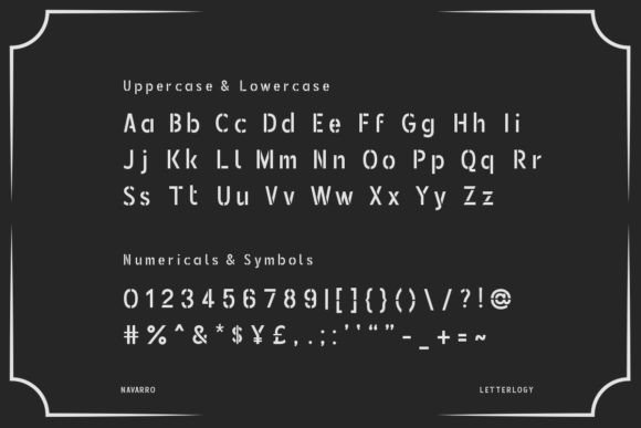 Navarro Font preview 3