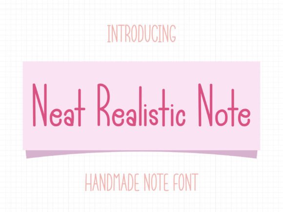 Neat Realistic Note Font
