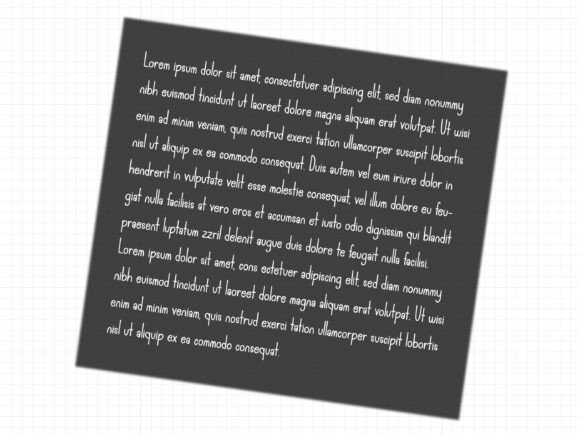 Neat Realistic Note Font preview 2