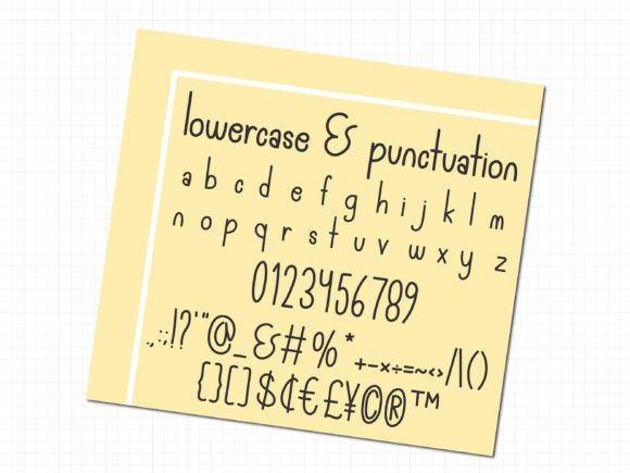 Neat Realistic Note Font preview 4