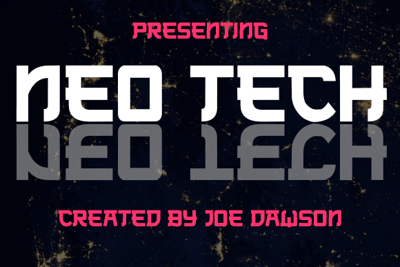 Neo Tech Font preview 2