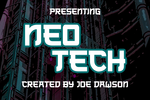 Neo Tech Font preview 3