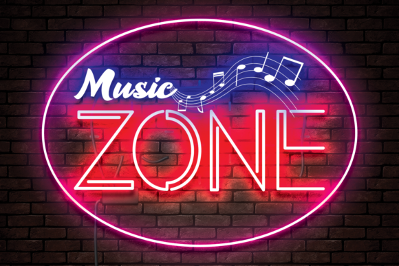 Neon Light Font preview 4