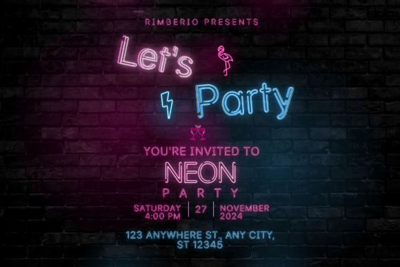Neon Signs Font preview 3