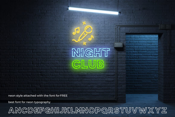 Neon Style Font preview 4