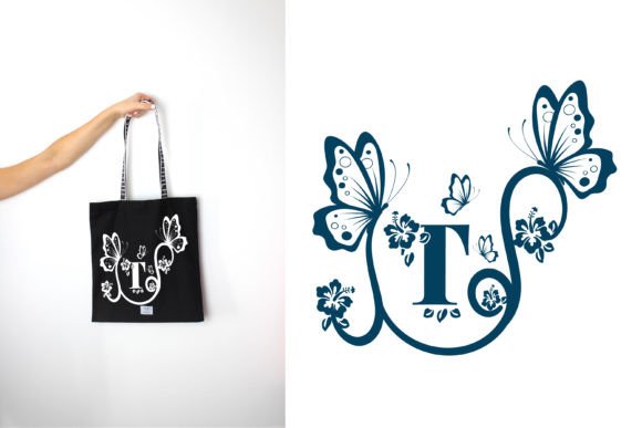 New Butterfly Garden Monogram Font preview 3
