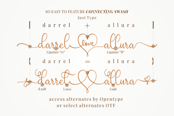 New Darrel Allura Font preview 2