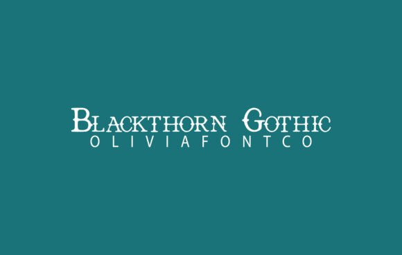 Blackthorn Gothic Font