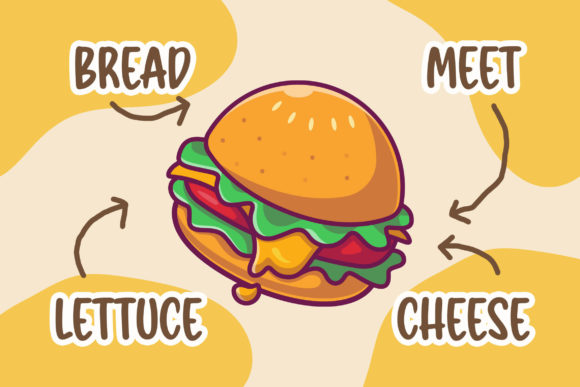 Burger Kids Font preview 4