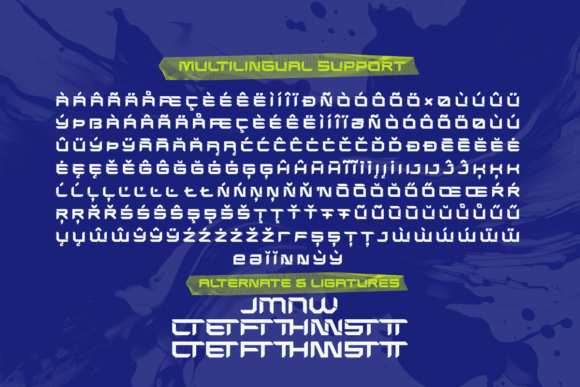 Nguleglo Tech Font preview 4