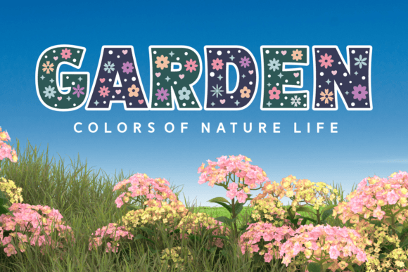 Nice Flowers Font preview 2