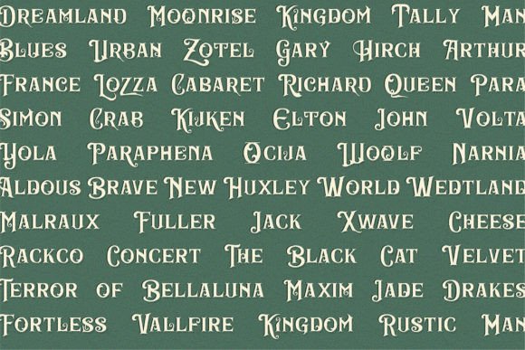 Burnic Font preview 3