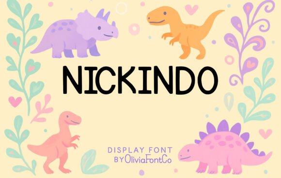 Nickindo Font preview 2