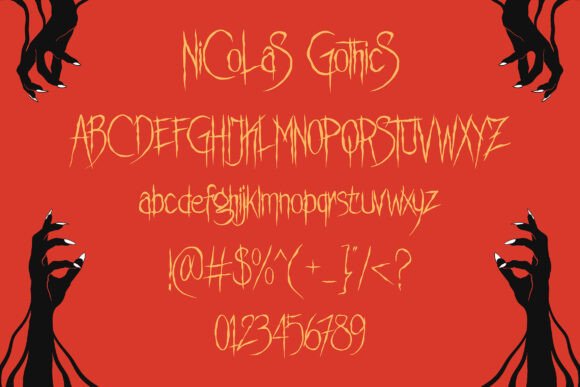 Nicolas Gothics Font preview 3