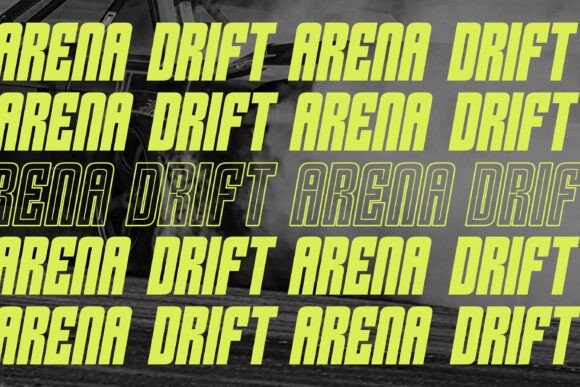 Burst Speed Font preview 2