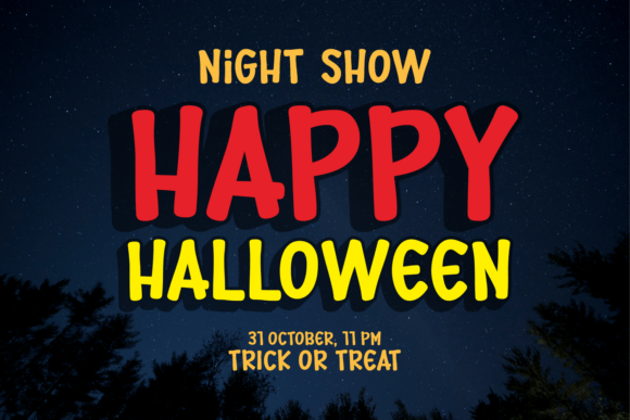 Night Redeem Font preview 2