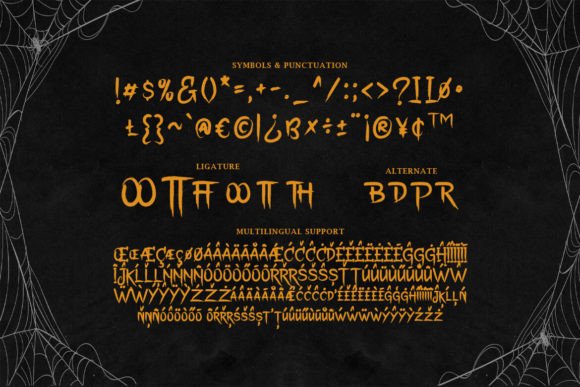 Night Terror Font preview 3