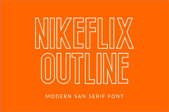 Nikeflix Outline Font