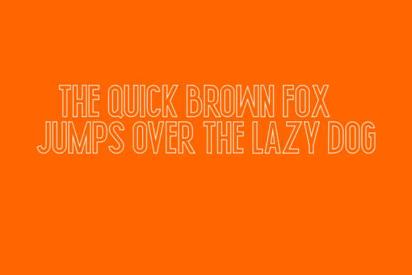 Nikeflix Outline Font preview 3