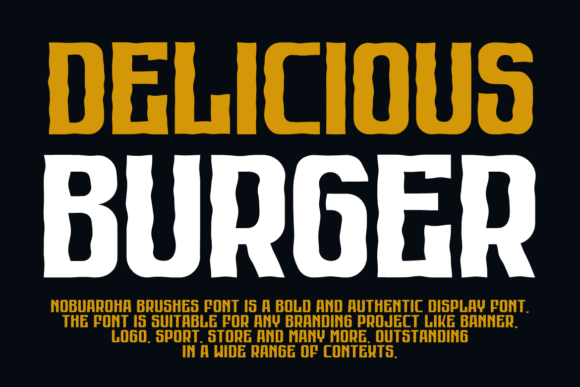 Nobuaroha Brushes Font preview 4