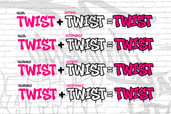 Noctra Drip Font preview 2