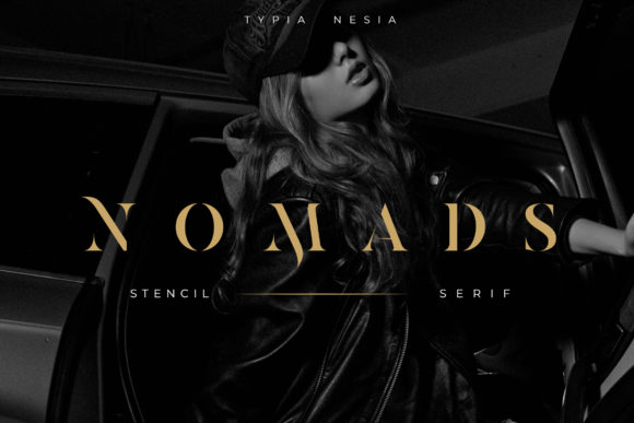 Nomads Stencil Font