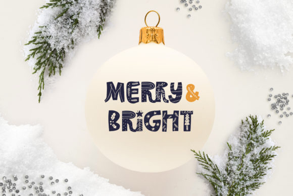 Nordic Christmas Font preview 4
