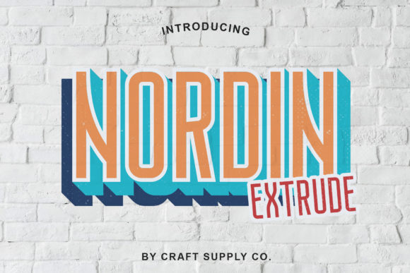 Nordin Extrude Family Font