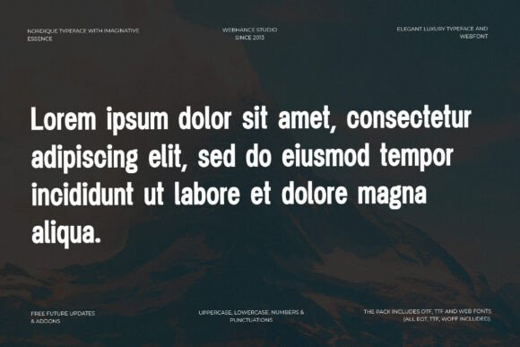 Nordique Font preview 2