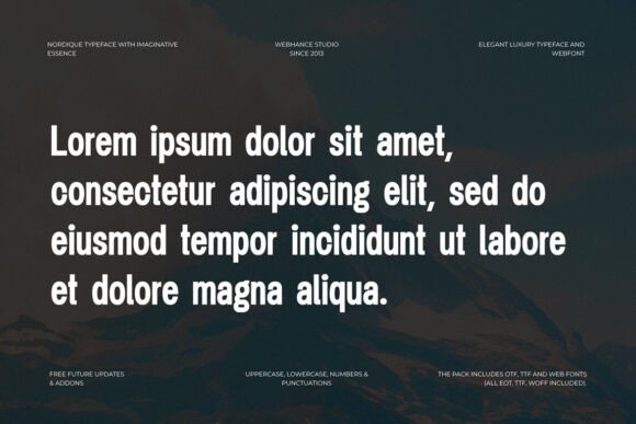 Nordique Font preview 3