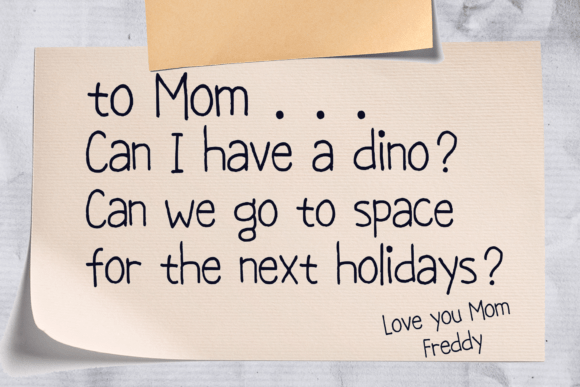 Notebook Handwriting Font preview 2