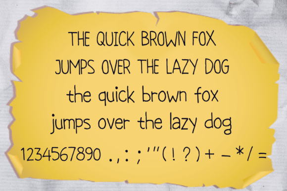 Notebook Handwriting Font preview 4