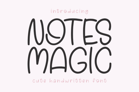 Notes Magic Font